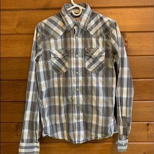 Hollister Snap Front Shirt - Gray
